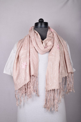 KIRE NE Embroidered Rayon Women Scarf