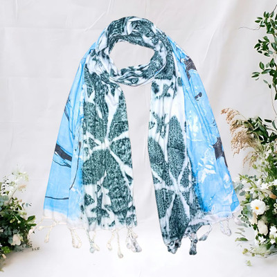 ogs Floral Print, Printed Rayon Women Fancy Scarf, Stole, Scarf