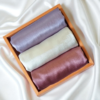 zevio Solid Satin Blend Women Fancy Scarf