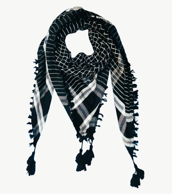 UCrafted Checkered Polycotton Men & Women Fancy Scarf, Scarf, Stole, Bluetooth Scarf