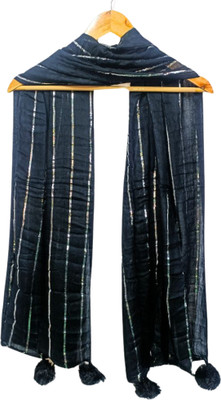 ogs Striped, Solid Rayon Girls Scarf, Stole, Fancy Scarf