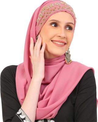 EnviUs Embroidered Georgette Women Fancy Scarf