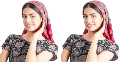 Okara Floral Print Wool Blend Women Scarf