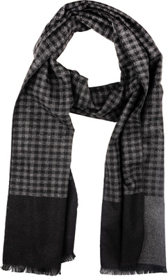 the tie hub Checkered Wool Blend Men Scarf