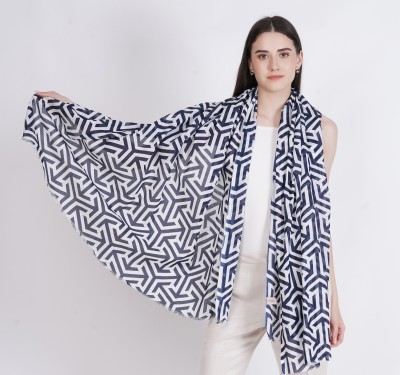 Cashmere Craft Printed Pure Cotton Women Fancy Scarf, Stole