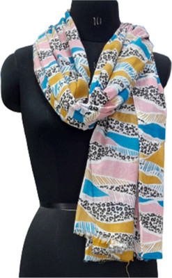 Cashmere Craft Self Design Pure Cotton Men & Women Fancy Scarf