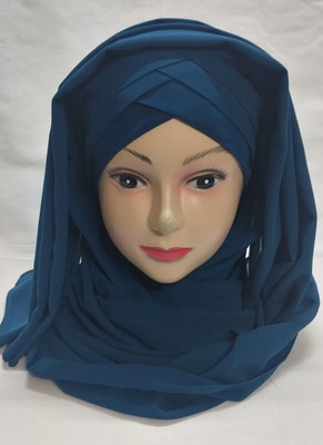 HMSA Solid Georgette Women Scarf, Stole, Fancy Scarf