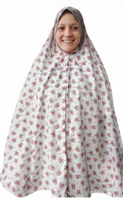 A One Cotton Blend Printed Abaya(Multicolor)