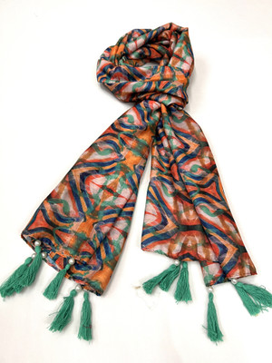 CI Accessoriea Graphic Print Polycotton Girls Stole