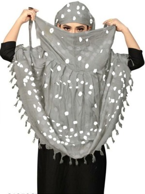 yuvam Polka Print Cotton Blend Girls Scarf, Fancy Scarf, Stole, Faux Turtleneck Neck Cover