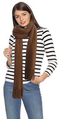 Life and style Solid Wool Blend Women Scarf