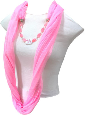 Devin La Solid Chiffon Girls Fancy Scarf
