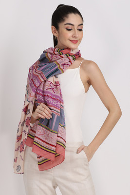 Cashmere Craft Solid Cotton Blend Women Stole, Fancy Scarf