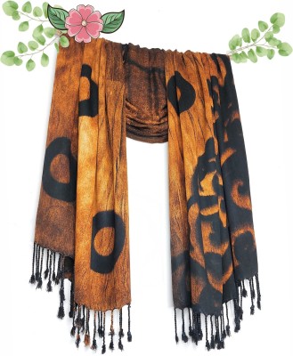 Chandwasia Printed Viscose, Rayon, Satin Blend Men & Women Scarf