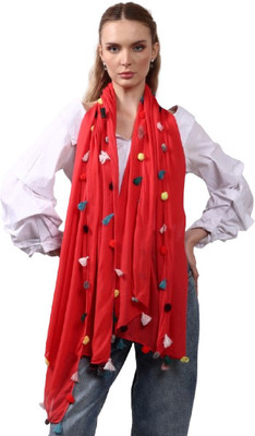 Cutie Pie Accessories Solid Rayon Women Stole