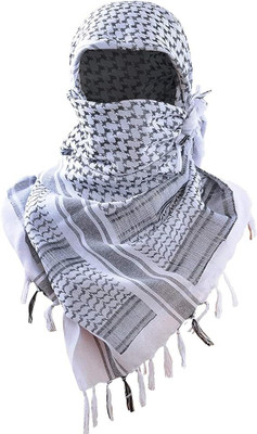 Zefa Embroidered Cotton Blend Men & Women Fancy Scarf, Scarf, Stole, Faux Turtleneck Neck Cover