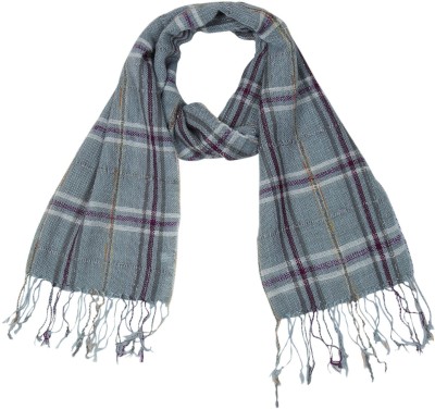 KIRE NE Checkered Wool Blend Girls Scarf, Stole, Fancy Scarf