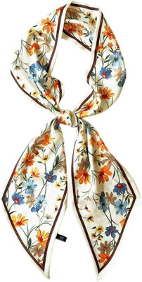 LQZ Floral Print Polyester Women Scarf