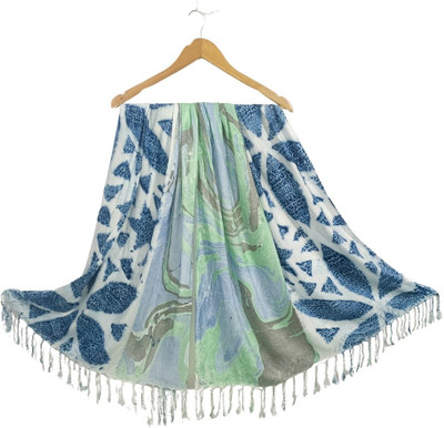 ogs Floral Print, Graphic Print, Printed Rayon Women Scarf, Stole, Fancy Scarf