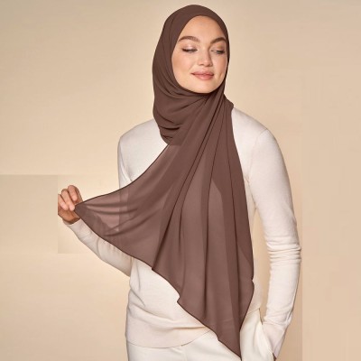 AEDO PEDO Solid Georgette Women Scarf