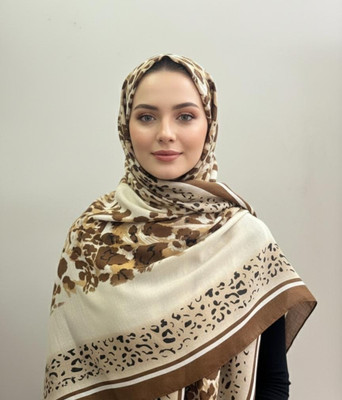 Hijab Printed Viscose Women Faux Turtleneck Neck Cover, Scarf, Bluetooth Scarf, Fancy Scarf, Stole