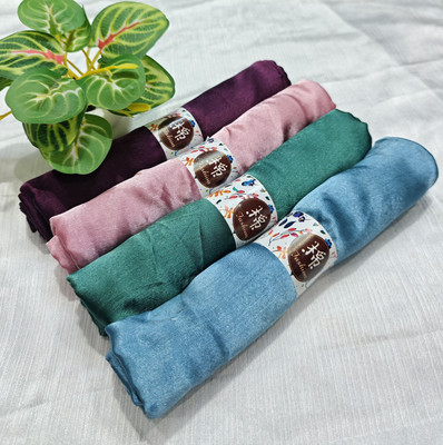 RTEX Striped Satin Blend Women Fancy Scarf