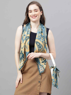TOSSIDO Printed Poly Silk Women Scarf