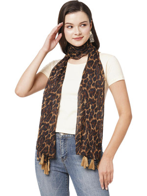 sahil fashion Animal Print Georgette Women Fancy Scarf