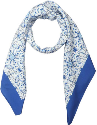 Beau Design Floral Print Polyester Women Fancy Scarf