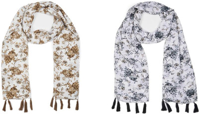 sahil fashion Floral Print Georgette Women Fancy Scarf
