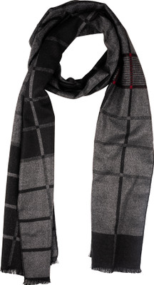 the tie hub Checkered Wool Blend Men Scarf