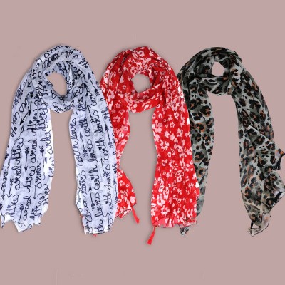 BIKEGA BAZAR Printed Georgette Women Stole