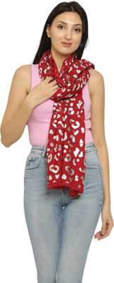 Pollo Loco Printed Cotton Blend Women Scarf