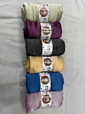 RTEX Solid Satin Blend Women Scarf
