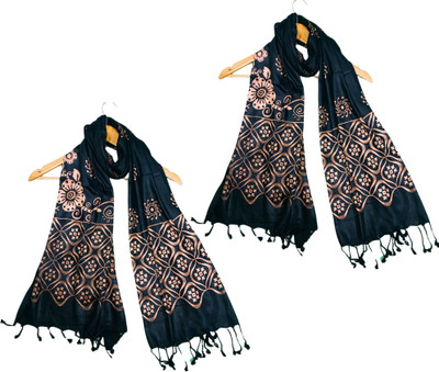 ogs Printed, Graphic Print, Floral Print Rayon Girls Fancy Scarf, Stole, Scarf