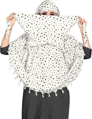 OXXIHOME Printed Cotton Blend Girls Fancy Scarf, Stole, Scarf