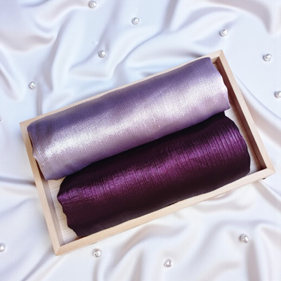 Abzura Solid Satin Blend Women Fancy Scarf