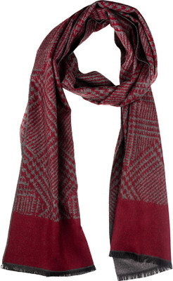 the tie hub Geometric Print Wool Blend Men Scarf