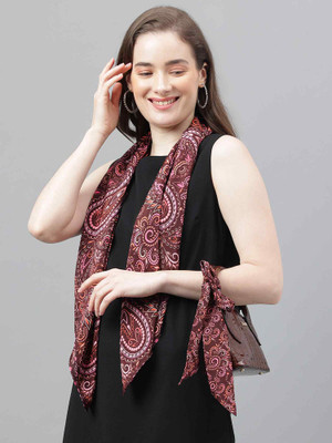 TOSSIDO Printed Poly Silk Women Scarf