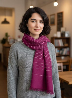 Cashmere Craft Solid Viscose Women Fancy Scarf