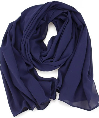 HMSA Solid Georgette Women Stole
