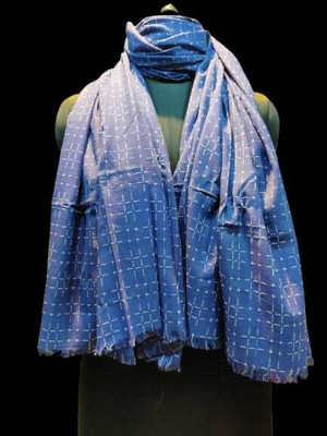 rudraoverseas Embroidered Cotton Blend Women Scarf