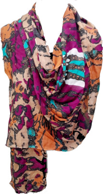 Cashmere Craft Printed Rayon Women Fancy Scarf, Stole