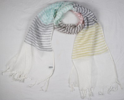 KIRE NE Woven Pure Linen Girls Scarf, Stole