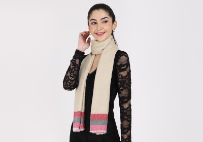 Cashmere Craft Solid Cotton Blend Women Stole, Fancy Scarf