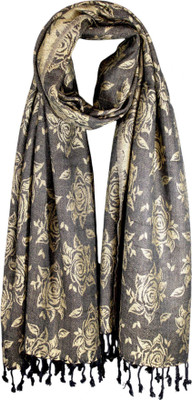 GLIMMERX Printed Viscose Women Stole, Stole, Faux Turtleneck Neck Cover