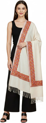 MUFFLY Floral Print Wool Blend Women Stole