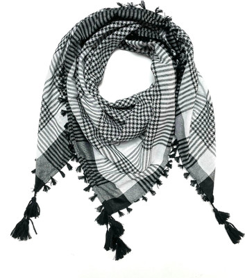 VILLA TRENDss Checkered Cotton Blend Men Scarf, Stole