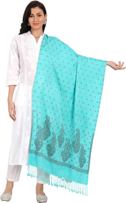 HK Colors of Fashion Woven Wool Blend Women Stole