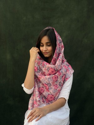 BUTA BUTI Self Design Pure Cotton Women Scarf